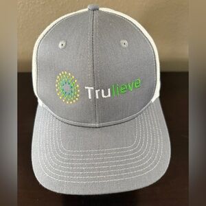 Trulieve Port Authority Trucker Hat Gray White Mens Snapback